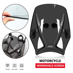Parabrisas Universal para Motocicleta, Compatible con <span class=keywords><strong>Kawasaki</strong></span>, YAMAHA, Honda, Ducati Z900, Z1000, MT-09 - Product Image 4