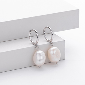 ต่างหูเงินแท้ 925 ประดับมุกบาร็อคทรงไม่สมมาตร ดีไซน์คลาสสิก เหมาะสำหรับงานปาร์ตี้ รุ่นใหม่ล่าสุดปี 2025 สำหรับผู้หญิง - Product Image 6