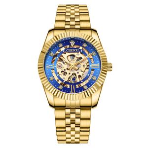 Reloj Personalizado para Hombre CHENXI 8804, Relojes con Esqueleto, Correa de Acero Sólido, Reloj Mecánico Automático Completamente Hueco - Product Image 6