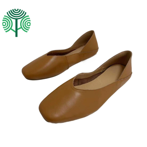 Zapatos Planos Casuales de Cuero Vacuno 100% Natural para Mujer, Mocasines Suaves para Caminar, Primavera/Verano, Personalización de Logotipo de Fábrica - Product Image 1