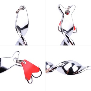 Luya 10g 14g 21g 28g เหยื่อโลหะคอนกับหัวใจสีแดงเลื่อมบิดแป้งทอดสำหรับตก<span class=keywords><strong>ปลา</strong></span>แม่น้ำทะเลสาบลำธาร - Product Image 4