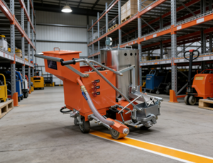 Machine de marquage routier thermoplastique à chaud LS-1360 en promotion – Traceur de lignes routières haute vitesse 500-800 m/h avec capacité de 120 kg - Product Image 5