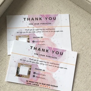 การ์ดอวยพรแบบโฮโลแกรมสำหรับธุรกิจการ์ดขอบคุณสำหรับงานแต่งงานวันเกิด - Product Image 3