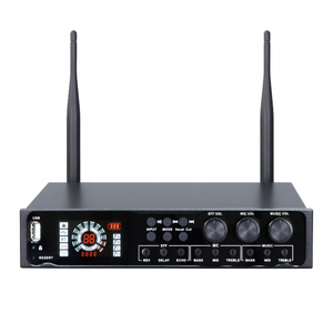 Microphone sans fil BHA N223+096 double canal avec Bluetooth <span class=keywords><strong>et</strong></span> port fibre optique, prix de gros usine 12 ans, OEM CE FCC - Product Image 2