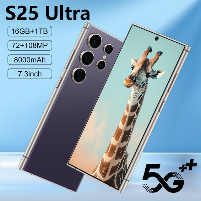 Original S25 Ultra Deca Core 16GB+1TB 4G LTE 5G Dual 2SIM 108MP 7 Inch 2K Screen New Mobile Phone