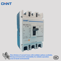 Disjoncteur différentiel Chint NM1-250S IP30 MCCB 250A, boîtier plastique, protection contre les fuites, certifié CCC CE, thermique-magnétique