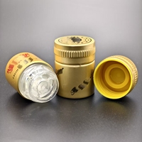 Cierre de Aluminio y Plástico ROPP Personalizado de 33*44 mm No Recargable con Vertedor de Plástico Integrado para Licores y Vodka
