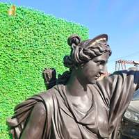 Statue de Diane en bronze grandeur nature, déesse de la chasse, sculpture pour jardin de villa extérieur