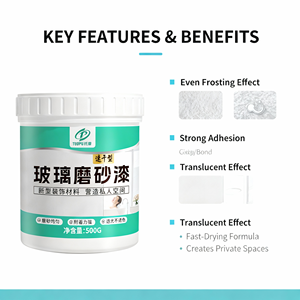 Paquetes pequeños de pasta de glaseado de vidrio al por mayor <span class=keywords><strong>para</strong></span> tratamiento de glaseado de vidrio doméstico, desenfoque de baño e inodoro - Product Image 2