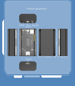 Routeur <span class=keywords><strong>WiFi</strong></span> 4G OEM débloqué à succès avec emplacement pour <span class=keywords><strong>carte</strong></span> SIM, Type-C, 5200 mAh, 300 Mbps, routeur 4G extérieur, <span class=keywords><strong>WiFi</strong></span> de poche - Product Image 3