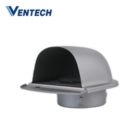 Capot de ventilation de toit en acier inoxydable, type bouton rond, résistant aux intempéries, avec grille anti-oiseaux