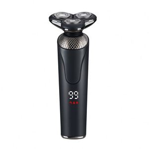 Afeitadora rotativa en seco y húmedo, Mini afeitadora de viaje eléctrica para hombres, maquinilla de <span class=keywords><strong>afeitar</strong></span> electrónica lavable de tamaño de bolsillo - Product Image 4