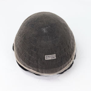 HS7-Indisch Remy Haar Onzichtbare Natuurlijke Haarlijn Ademend Zwitsers Kant Heren Toupet 110% Destiny Haarwerk - Product Image 2