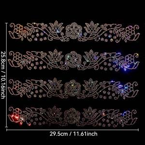 卸売フラットバックホットフィックスラインストーン熱転写ガラスモチーフダイヤモンドビーズヒジャブムスリムスカーフ（衣類・靴用） - Product Image 2