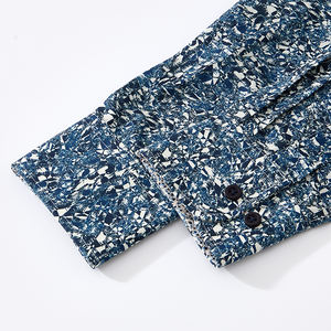 Chemise boutonnée décontractée pour homme, design personnalisé, 100% coton, imprimé numérique, motif unique, automne, écologique, pour streetwear - Product Image 5