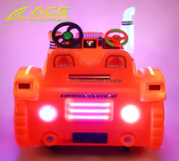 Véhicule de divertissement tout-terrain ACS Green Jeep, équipement de divertissement commercial pour salle de jeux intérieure, avec éclairage