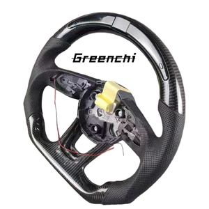 Volante de Fibra LED Compatible con <span class=keywords><strong>Audi</strong></span> S4 A5 A4 S3 S5 S6 S7 RS3 RS4 RS5 RS6 RS7 Q3 Q5 Q7 Q8 A3 A6 A7 A8 B9 B8.<span class=keywords><strong>5</strong></span> R8 TT C8 - Product Image 2