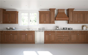 Estilo alemán de madera maciza MDF de piedra de cuarzo Modular clásico del Gabinete de cocina - Product Image 6