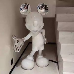 Sculptures en résine <span class=keywords><strong>Mickey</strong></span> et Minnie <span class=keywords><strong>Mouse</strong></span> à la mode, statues uniques, décoration d'intérieur, cadeau et ornement commercial - Product Image 2