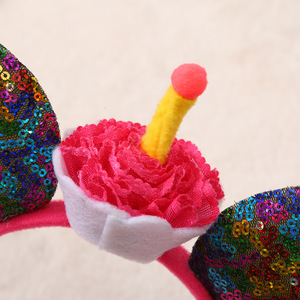 A405 Sombrero de cumpleaños de <span class=keywords><strong>Mickey</strong></span> Sheng Decoración de pasteles Diseño de escena Niña Niños <span class=keywords><strong>Primer</strong></span> año Princesa Internet Fiesta roja Sombreros - Product Image 6