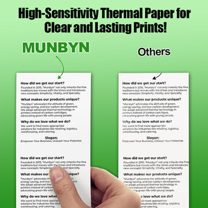 กระดาษความร้อนสีขาวขนาด 80 มม. ทนทาน พิมพ์ลื่นไหล สำหรับเครื่อง POS ร้านค้าปลีกและร้านอาหาร - Product Image 4