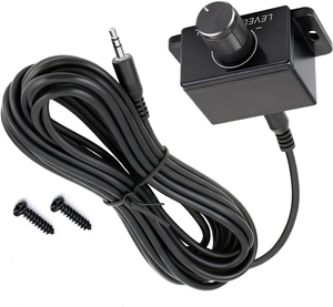 Kit de remplacement de bouton de <span class=keywords><strong>basse</strong></span> universel pour amplificateur avec télécommande, prise jack 3,5 mm et câble de connexion de 5 mètres - Product Image 3