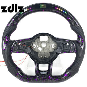 <span class=keywords><strong>Volant</strong></span> Personnalisé en Fibre de Carbone Forgée Violet Poudre à LED pour Volkswagen VW <span class=keywords><strong>Golf</strong></span> 7 MK7 et <span class=keywords><strong>Golf</strong></span> <span class=keywords><strong>6</strong></span> MK6 <span class=keywords><strong>GTI</strong></span> - Product Image 1