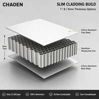 CHAOEN Maßgefertigte 9mm Matt-Finish Aluminium-Wabenplatten für Decken und Wände im Innenbereich