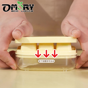 Bac à glaçons OMORY à 6 compartiments avec base, qualité alimentaire, démoulage facile, pour usage domestique quotidien, compatible réfrigérateur - Product Image 5