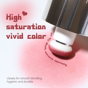 MH Soak Off Gel Polish Heart Pat Pat Gel Mousse Texture Silky Matte Velvet Baby Ombre 24 Color Portable Telescoping Design - Product Image 2