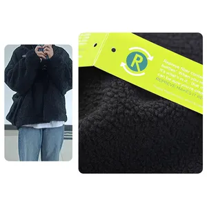 Chinese textile manufacturers Knitted Polar Fleece 100 Polyester Sherpa Bonded Fleece Fabric