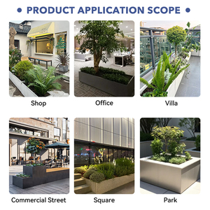 Il grande <span class=keywords><strong>giardino</strong></span> domestico moderno del produttore della Cina che pianta gli <span class=keywords><strong>alberi</strong></span> fioriscono i vasi grigiosi durevoli del <span class=keywords><strong>giardino</strong></span> - Product Image 2