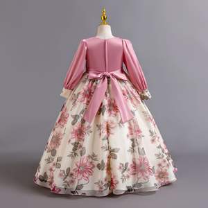 AC187 Ropa para niñas adolescentes Vestidos de graduación Niños Vestido largo Diseño Prom Vestidos de fiesta de boda - Product Image 2