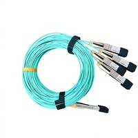 400G QSFP-DD to 4x100G QSFP56 AOC Active Optical Cable China Origin