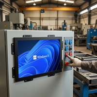 Nueva Pantalla Táctil Industrial LCD IPS de Alta Luminosidad de 15.6 y 21.5 Pulgadas, Panel PC IP65 1920x1080 USB/DVI Serial, Laptops Empresariales en Stock