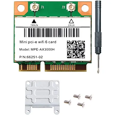MPE-AX3000H 3000Mbps 802.11 कुल्हाड़ी दोहरी बैंड BT5.0 AX210HMW मिनी PCI-ई एडाप्टर वाईफ़ाई 6 नेटवर्क कार्ड AX210