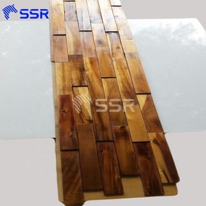 Gạch Lát Sàn Gỗ Acacia Việt Nam/Tấm Tường Gỗ Để Trang Trí - Product Image 5