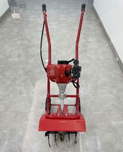 Portable Small Rotary Tiller for Home Garden <b>Vegetable</b> Plot <b>Soil</b> Cultivation Easy Maneuver Outdoor Tool - Product Image 5