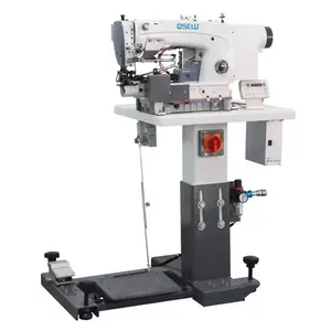 Máquina de coser industrial automática de alta velocidad para QS-63900, máquina de coser con dobladillo inferior de tela vaquera, con bloqueo de ordenador