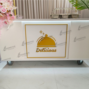 Carrito Personalizado Desmontable de Metal para Dulces, Carrito de Comida Móvil para Embutidos con Logotipo LED - Product Image 5