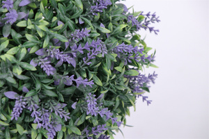 Boule de lavande artificielle personnalisable en gros, plante en pot pour la décoration intérieure et extérieure de la maison, du jardin et de l'hôtel - Product Image 4