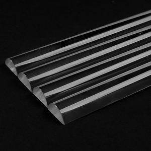 Thạch Anh Bán tròn que độ tinh khiết cao hợp nhất silica dụng cụ phòng thí nghiệm - Product Image 3