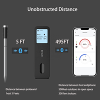 Thermomètre numérique sans fil intelligent BFOUR pour barbecue, étanche IP67, sonde en acier inoxydable, personnalisable ODM pour la cuisine