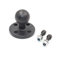 Support de téléphone portable 360° pour équipement agricole, base ronde 30x30mm, rotule de fixation pour support de vélo 1 pouce, compatible RAM