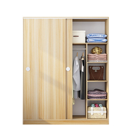 Armoire de chambre en bois, mobilier de maison au design moderne, placard autoportant extensible
