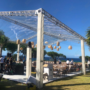 Tente de scène en alliage à grande <span class=keywords><strong>spire</strong></span> simple pour événements en plein air, conception de toit en treillis, fabricant de treillis en aluminium, arche métallique, tente commerciale en treillis - Product Image 2