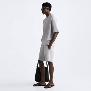 Camisetas de algodón para hombre de alta calidad, personalizadas con logo, lisas, oversize, estilo boxy, para venta al por mayor - Product Image 2