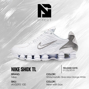 Nike Shox Tl 'Metallic Silver' Dropshipping, Zapatillas Deportivas Casuales para Hombre, Transpirables, para Correr - Product Image 6