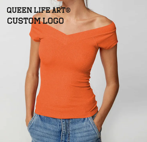 <span class=keywords><strong>Camiseta</strong></span> raglán de algodón con estampado de pantalla para bebé, <span class=keywords><strong>Camiseta</strong></span> ajustada con hombros descubiertos, <span class=keywords><strong>camiseta</strong></span> recortada, camisetas cortas ajustadas personalizadas, <span class=keywords><strong>camiseta</strong></span> para mujer - Product Image 3