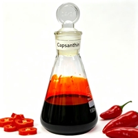 Pigment Liquide Rouge Paprika à Haute Dispersibilité, Extrait Herbal de Capsaïcine pour Gloss et Rouge à Lèvres, Matière Première Naturelle Cosmétique